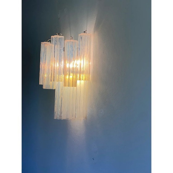 Image 1 of Modern Opalino Glass Tronchi Wall Light – Venini Style