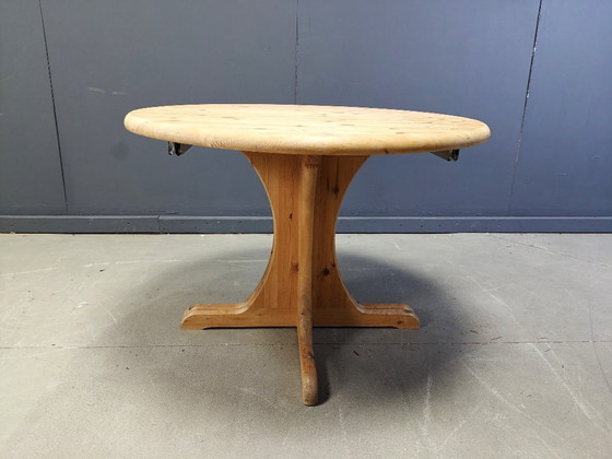 Image 1 of Rainer Daumiller style pine wood  Dining Table, 1970s