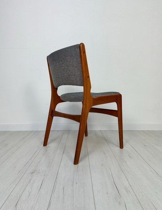 Image 1 of 1x dänischer Teak-Esszimmerstuhl von Erik Buch für Anderstrup Møbelfabrik, 60er Jahre