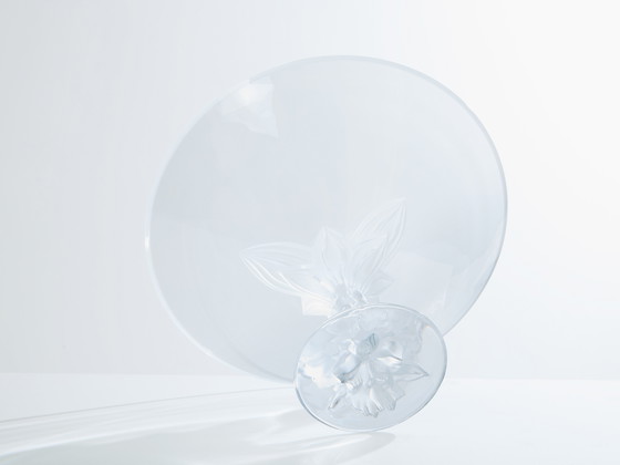 Image 1 of Lalique grote schaal voor middenstuk Berijpt en Gepolijst Kristal 1940