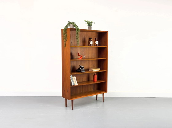 Vintage Danish Teak Bookcase by Chr. Linneberg, 1960s – Wood, Mid Century Modern (photo 12 of 21)
