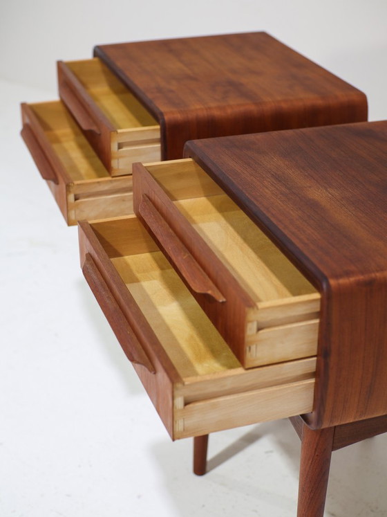 Image 1 of Nachtkastjes Johannes Andersen teak Silkeborg Deens 1960s