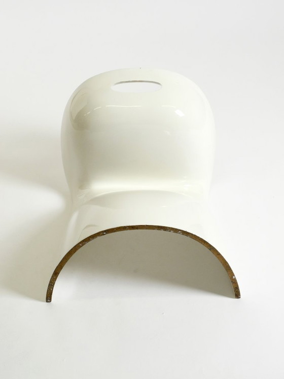 Image 1 of Very rare white stool by Winfried Staeb from the 1970s for the Form + Life Collection