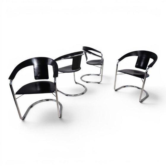 Image 1 of Juego de 4 sillas de comedor de A. Rizzatto para Lo Studio.