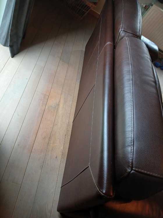 Burov French Design 2-seater and 3-seater set – Sofas, Leather, Wood (photo 2 of 12)