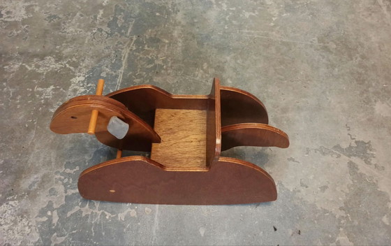 Cavallo a dondolo / pecora in legno, Oggetti decorativi, Marrone (foto 7 di 15)
