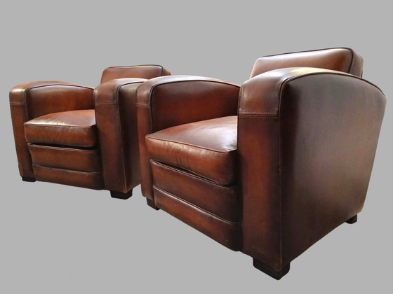 2 Fauteuils Club Cuir Vintage – Leather (photo 5 of 5)