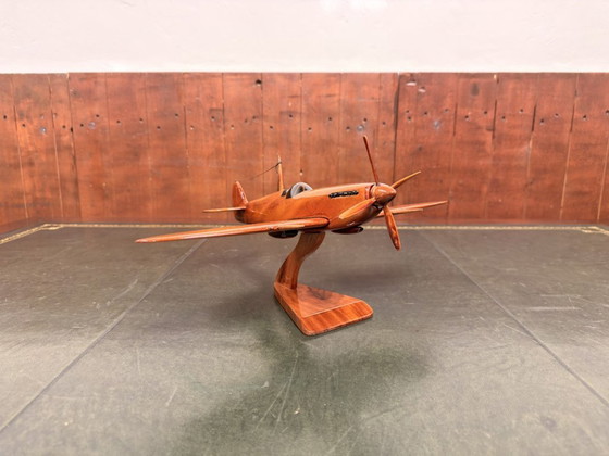Avion miniature Spitfire en acajou anglais – Objets déco, Bois (photo 2 of 11)