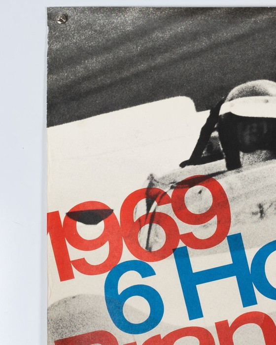 Porsche 6 Ore di Brands Hatch – 1969 – Poster originale vintage Porsche di Strenger – Mid-Century Modern – (photo 6 of 8)