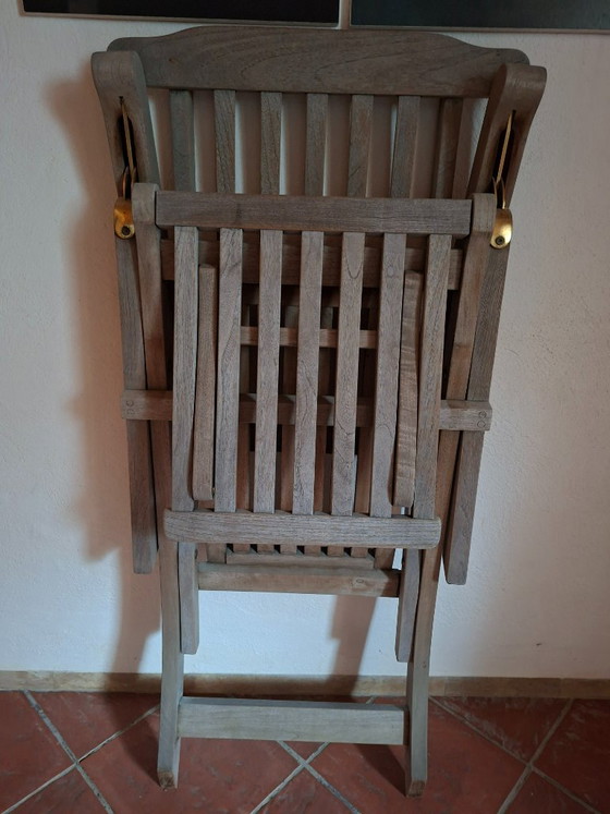 Trip Trap Denmark Teak Deck-Chair / Deckchair – Fritz Hansen, Gartenliege, Wood (photo 4 of 5)