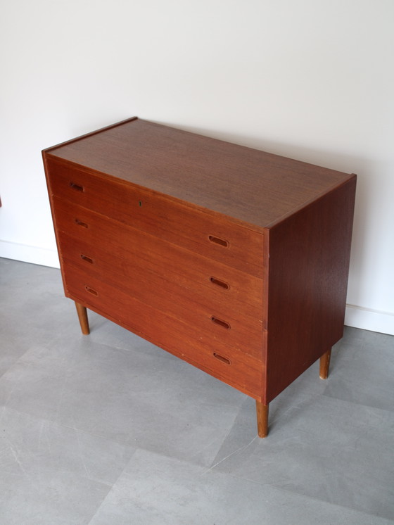 Commode large vintage danoise en teck – Wood (photo 6 of 8)