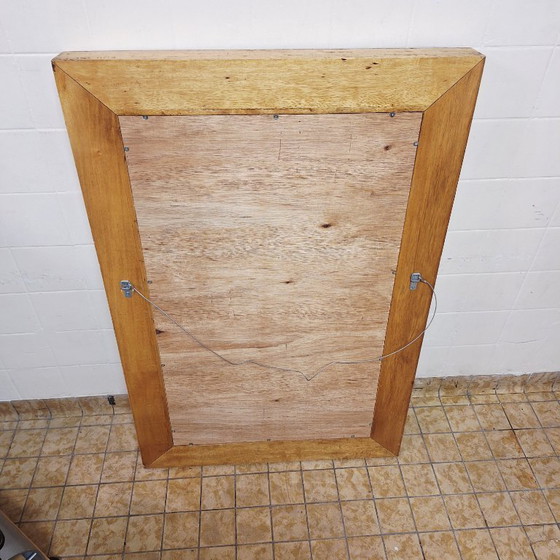 Image 1 of Miroir ancien / Cadre en bois incrusté