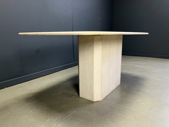 Image 1 of Vintage travertine dining table, 1970s 