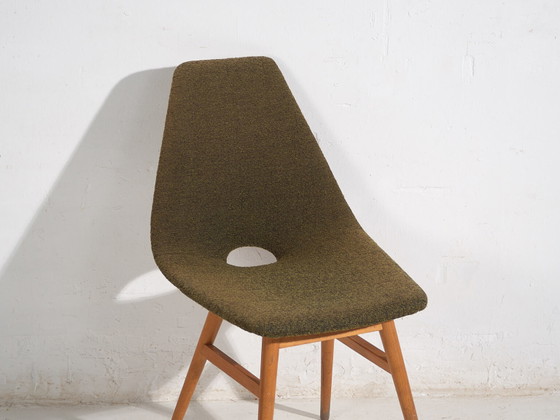 Sedia Vintage Imbottita in Lana Naturale (c.1960) – Poltrone, Wool (photo 14 of 35)