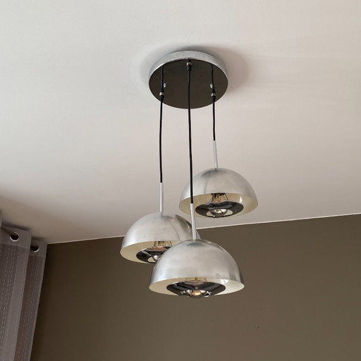 Jean GANDELIN waterval hanglamp. 1970. Ruimtetijdperk.