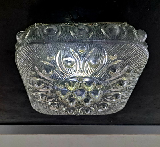 Image 1 of Personal de montaje empotrado de vidrio con burbujas de hielo