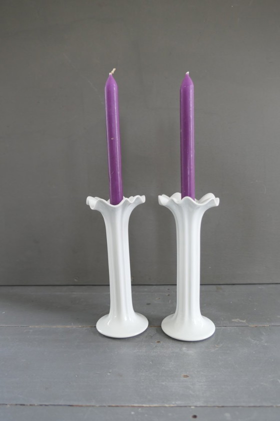 Image 1 of Ensemble de chandeliers vintage Hutschenreuther Wolf Karnagel.