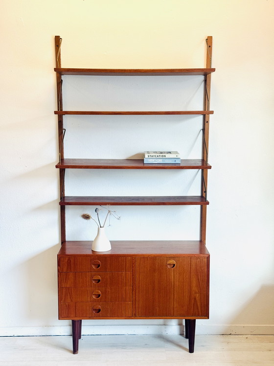 Image 1 of Mueble de pared danés – Muebles HG – Teca – Años 60