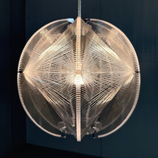 Lampada a sospensione in plexiglas di Paul Secon per Sompex