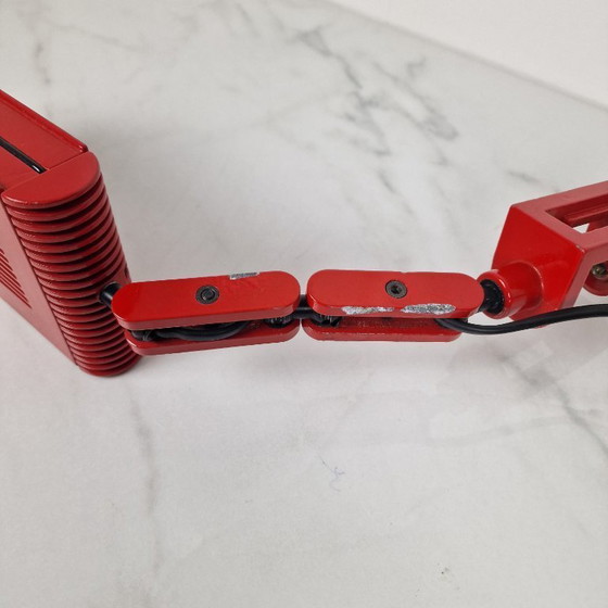 Image 1 of Lámpara de escritorio flexible italiana, años 70 – Cosmo Nero Alogena