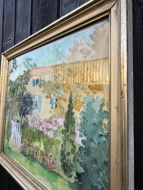 Image 1 of antico dipinto ad acquerello