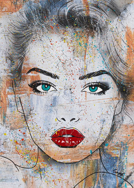 GONGAS - Beauty Dream - Artist Canvas – schilderijen tekeningen