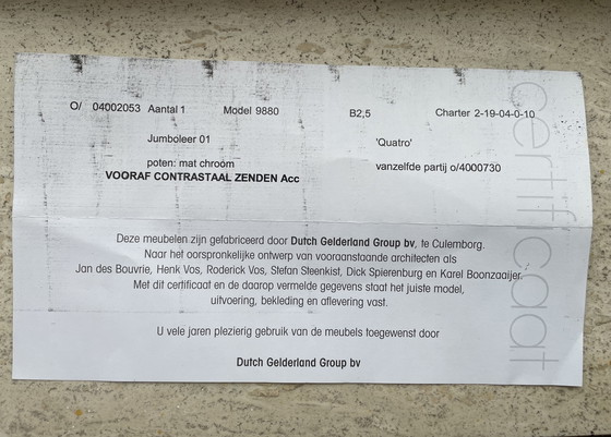 Image 1 of Gelderland design 9880 leren bank 