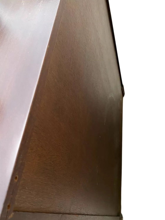 Image 1 of Scrivania da ufficio inglese in mogano con 6 cassetti