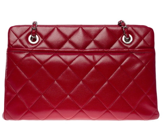 Image 1 of Borsa CHANEL in cuoio rosso - 101058