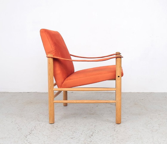 Image 1 of Safari-Stühle aus Eichenholz, Skipper Møbler 1980s