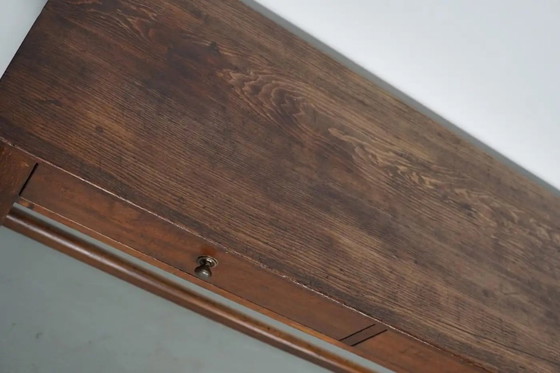 Image 1 of Tavolino rustico antico da fattoria francese in legno di olmo, inizio XX secolo