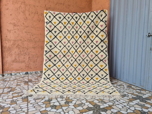 Tapis marocain en laine naturelle 250cmx150cm