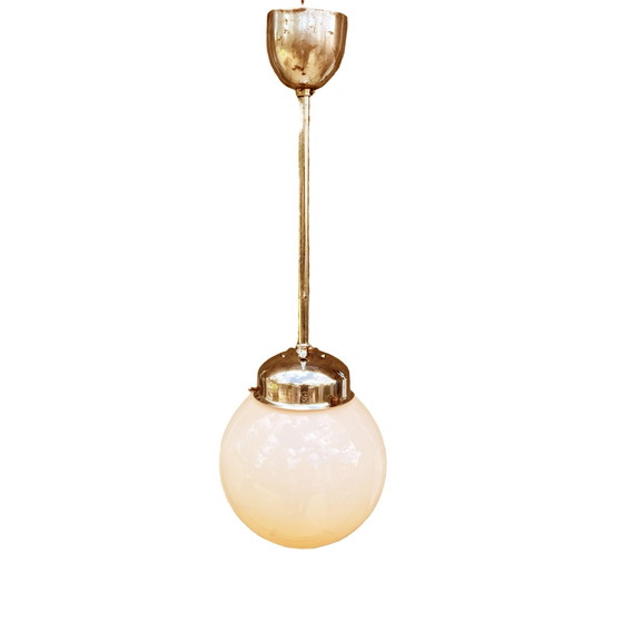 Image 1 of Art Deco hanglamp, Napako, Tsjecho-Slowakije, jaren 1940.