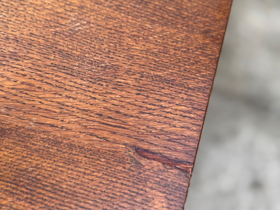 Image 1 of Vintage Oak Cabriole Leg Salon Table