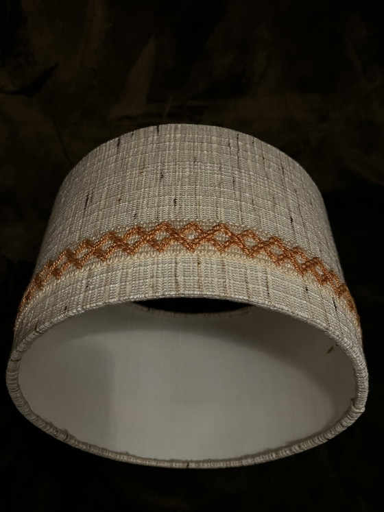 Vintage lampshade with orange embroidery 70s Retro Boho – Pendant lamps, Textile (photo 6 of 6)