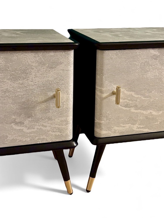 Image 1 of Comodini vintage con Nuvolette di Fornasetti | L'atmosfera vintage