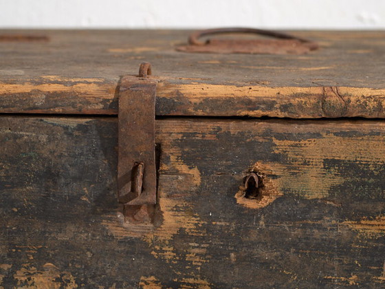 Antique cobalt blue ammunition trunk (c.1900) #64 – Chest of drawers, Rustic (photo 17 of 34)