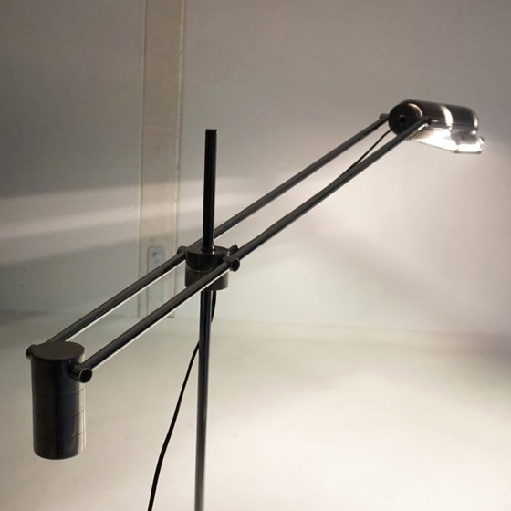 Swisslamps International Haloprofil Vloerlamp van Viktor Frauenknecht, 1970 – Vloerlampen, Chrome, Aluminium (photo 11 of 20)