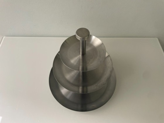 Image 1 of Minimalist stainless steel tiered stand – modern design