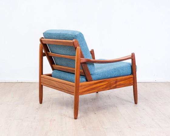 Image 1 of Fauteuil lounge Easychair en teck bleu des années 1960