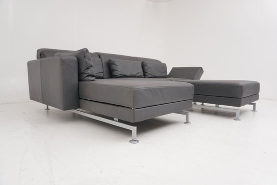 Image 1 of Brühl & Sippold Moule Lounge Sofá Sofá Taburete Cuero Gris