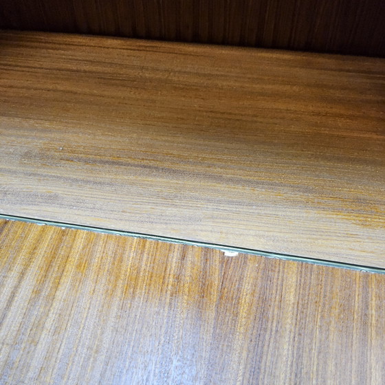 Image 1 of Librería/mueble bar de teca estilo años 60 (vitrina expositora), mueble de 3 piezas de mediados de siglo.