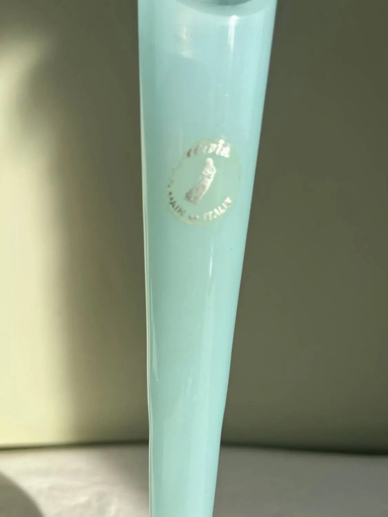 Blaue Opal-Soliflore – Vasen, Crystal, Glass (photo 4 of 7)
