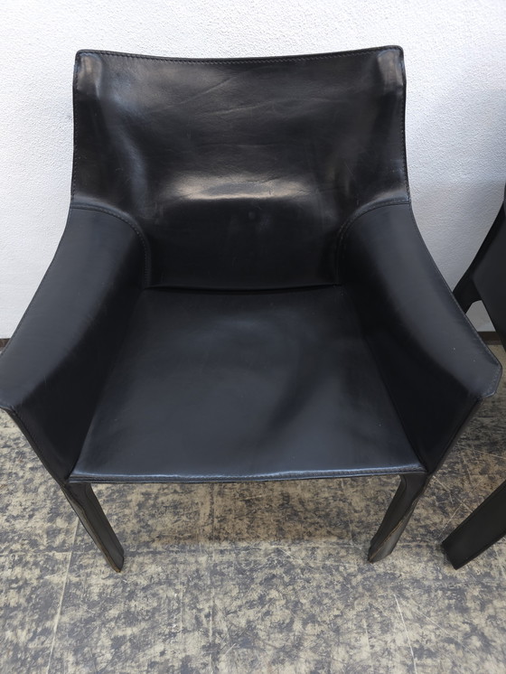 Image 1 of 6x Cassina Cab Stühle Lederstühle Sessel Bellini
