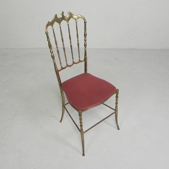 Image 1 of Stuhl im Hollywood-Regency-Stil, Chiavari, 1960er Jahre