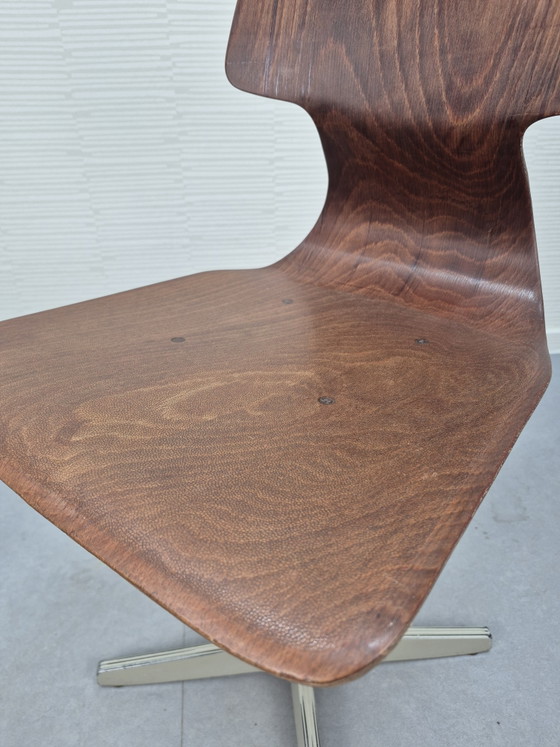 Galvanitas vintage stoel/bureaustoel. – Eetkamerstoelen, Metal, Wood (photo 7 of 11)