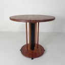 Tavolo vintage in teak con 6 tavoli stretti e 1 tavolo largo, anni '80
