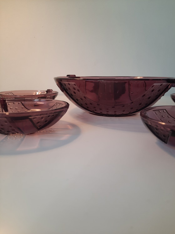 Image 1 of Art Deco fruit bowl with serving dishes