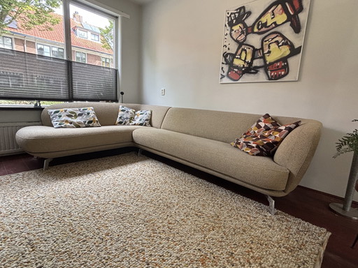 Beautiful Leolux flint corner sofa new condition
