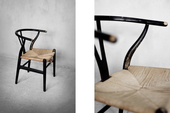 Image 1 of Vintage Mid-Century Danish Modern Oak CH24 Wishbone Chair by Hans J. Wegner for Carl Hansen & Søn, 1960s